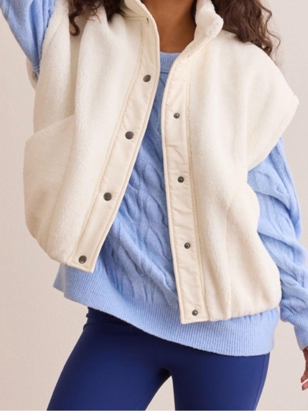 NEW Altar’d State AS Revival White Sherpa Vest Size Small & Medium Available NWT